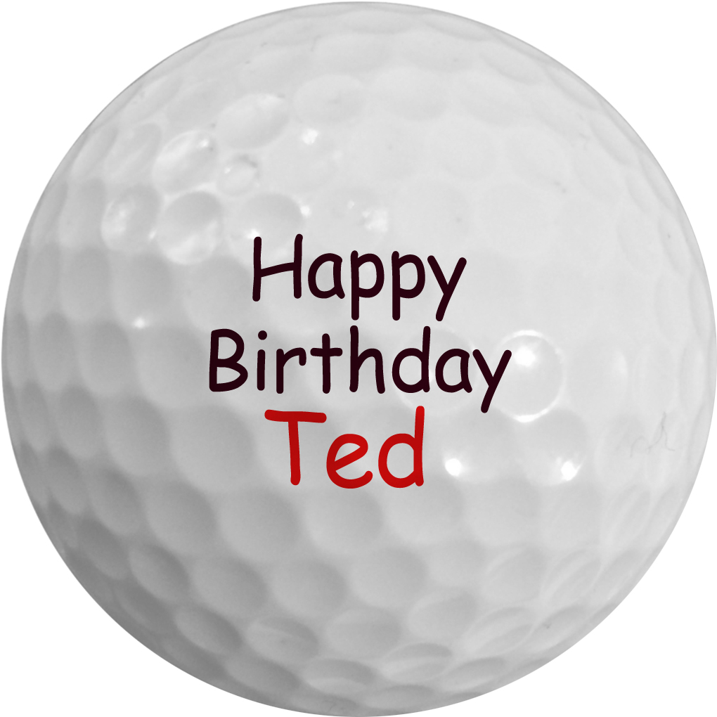 Personalised Golf Ball with Text