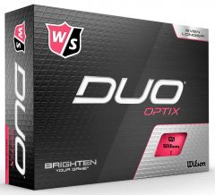 Printed Wilson Duo Optix Pink golf balls | Best4SportsBalls