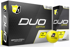 Printed Wilson Duo Optix Yellow Golf Balls| Best4SportsBalls