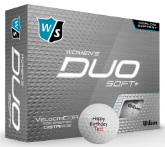 Wilson Women's Duo Soft + printed golf balls | Best4SportsBalls