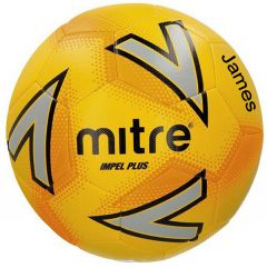 Printed Mitre Impel Plus personalised football yellow | Best4SportsBalls
