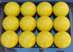 Printed Non-Branded Yellow golf balls | Best4SportsBalls