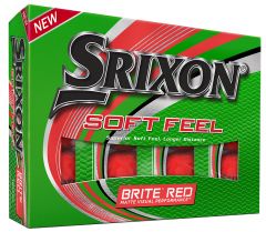 Soft Feel Brite Red printed golf balls | Best4SportsBalls