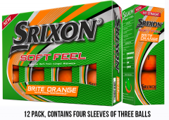 Soft-Feel Brite Orange Personalised Golf Balls | Best4SportsBalls