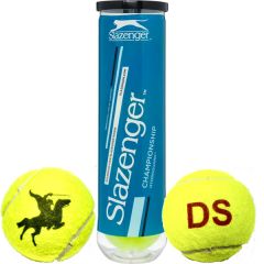 Slazenger Championship personalised tennis balls, printed at best4balls