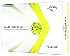 Printed Yellow Callaway Supersoft golf balls | Best4SportsBalls