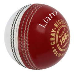 Crest Special Red/White personalised cricket ball | Best4Balls