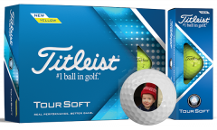 Printed Titleist Tour Soft Yellow Golf Balls | Best4SportsBalls
