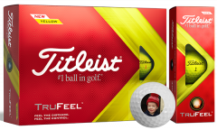 Titleist TruFeel Yellow Printed Golf Balls | Best4SportsBalls