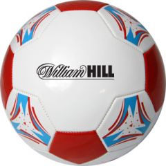 White/Red/blue non branded printed footballs from Best4SportsBalls