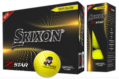 Z Star Tour Yellow Printed Golf Balls | Best4SportsBalls