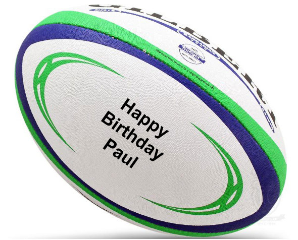 Personalised Rugby Balls