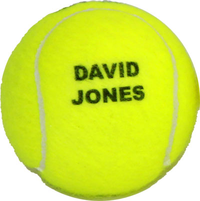 Personalised Tennis Balls