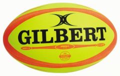 Gilbert Omega Fluo printed rugby balls | Best4SportsBalls