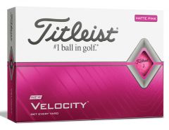New Titleist Velocity Pink custom Golf Balls Personalised  | Best4Balls